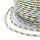 Cordón trenzado de nailon decorativo multicolor NWIR-Z003-E03-3