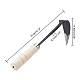 Stell Hoe with Wooden Handle TOOL-WH0128-10-2