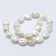 Fili di perle di keshi di perle barocche naturali PEAR-K004-23-2