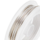 Benecreat 18gauge (1.0mm) filo di bobina d'argento resistente all'appannamento per la produzione di gioielli in filo di rame CWIR-BC0001-1.0mm-S-2