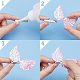 GORGECRAFT 40PCS 2.5 Inch Laser Angel Wings Fabric Embossed Wings Patches Applique Pink Mini Wings Crafts for DIY Craft Hair Accessories Decoration Clothing Ornament Supplies Shirts Jeans Craft Sewing DIY-WH0177-84D-3