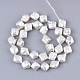 Fili di perle di keshi di perle barocche naturali PEAR-Q015-006-2