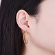 SHEGRACE 925 Sterling Silver Hoop Earrings JE670B-03-3