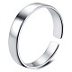 925 открытое кольцо-манжета из стерлингового серебра с родиевым покрытием JR868A-02-1