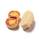 模造食品樹脂デコデンカボション  ハムと卵とパン  混合図形  ミックスカラー  13~15.5x21.5~27x10~14mm CRES-R199-02-2