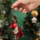 Gorgecraft weihnachtsthema plastikanhänger dekorationen HJEW-GF0001-11-6