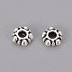 Antique Silver Alloy Rondelle Spacers Beads X-AA116-2