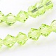 Chapelets de perles en verre d'imitation cristal autrichien G-PH0007-17-4mm-2