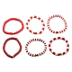 Conjuntos de pulseras elásticas de cuentas de heishi de arcilla polimérica hechas a mano BJEW-JB05902-08-1