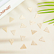 DICOSMETIC 40Pcs Triangle Shape Charms Golden Minimalism Charms Brass Geometric Charms Stamping Blank Tag Pendants Blank Engraving Dangle Charms Supplies for Statement Jewelry Making KK-DC0002-40-5