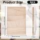 Planches à bois rectangulaires WOOD-WH0131-02C-2
