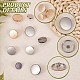 GORGECRAFT 54PCS 3 Sizes Flat Metal Silver Buttons 3 Colors Alloy Shank Button Gold Women Suit Woolen Round Button Male Jacket Buttons Shirt Trousers Button Round Shaped Sewing Button for Crafting BUTT-GF0001-17-5