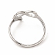 304 полое кольцо из нержавеющей стали с бесконечным пальцем для женщин RJEW-B027-14P-3