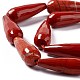 Los abalorios rojos jaspe hebras naturales G-I328-03-4