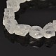 Pepitas de cuarzo natural de cristal hebras G-D633-C-1