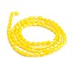 AB Color Plated Faceted Teardrop Glass Beads Strands EGLA-J060-AB06-2