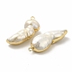 Pendenti di perle keshi naturali barocche PEAR-P004-23KCG-4