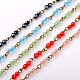 Rondes à la main perles de verre chaînes de colliers bracelets faisant AJEW-JB00069-1