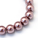 Backen gemalt pearlized Glasperlen runden Perle Stränge HY-Q003-10mm-58-2