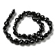 Brins de perles d'onyx noir naturel (teints et chauffés) G-K351-A02-03-3