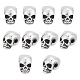 UNICRAFTALE 10Pcs Skull Beads 304 Stainless Steel Spacer Beads Antique Silver Skull Head Loose Beads 2.5mm Hole Skull European Beads Metal Beads for Jewelry Making DIY Bracelet Necklace STAS-UN0043-85-1