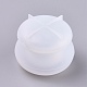 Caja de almacenamiento de lápiz labial redonda moldes de silicona DIY-K017-23-2