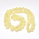 Frosted Electroplate Glass Shell Beads Strands EGLA-M002-A04-2
