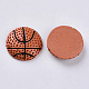 樹脂カボション  バスケットボール  チョコレート  27x6.5mm CRES-N021-01B-2