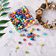 Cheriswelry 120pcs 8 couleurs perles de résine opaque RESI-CW0001-06A-5