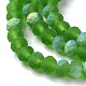 Chapelets de perles en verre imitation jade EGLA-A034-T2mm-MB11-4