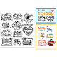 GLOBLELAND Happy Teacher's Day Clear Stamps for DIY Scrapbooking 15x15cm Blessing Words Silicone Clear Stamp Seals for Cards Making Photo Album Journal Home Decoration DIY-WH0372-0009-1