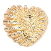 Латунные микропаве прозрачные подвески с фианитом KK-M307-06G