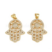 Латунные микро проложить кубического циркония подвески KK-S526-33G