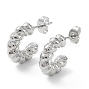 Серьги-кольца из нержавеющей стали 304 EJEW-K243-14P