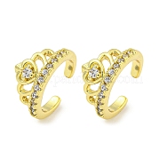 Серьги-манжеты из циркония EJEW-C104-022G
