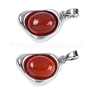 Подвески из натурального сердолика (окрашенные и нагретые) KK-U043-52P-02