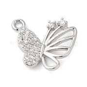 Латунные микропаве прозрачные кубические циркониевые подвески KK-G503-38P