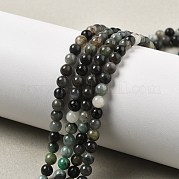 Натуральные изумрудные бисерные пряди G-A262-A03-4mm