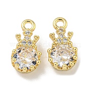 Латунные микро проложить кубического циркония подвески KK-L075-014G