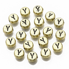 Plating Acrylic Beads X-PACR-CD0001-Y