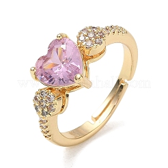 Verstellbarer Fingerring aus Messing für Damen&nbsp;CU-CBA7E55-05G