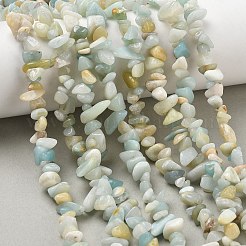 Fili di perline di amazonite di fiori naturali&nbsp;X-G-M205-12B