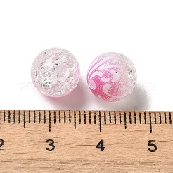 Duoton-sprühlackierte Crackle-Acrylperlen&nbsp;OACR-G029-02