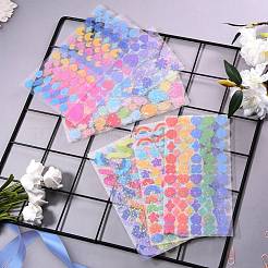 14 Blatt 7 wasserfeste selbstklebende Laser-Kunststoff-Aufkleber&nbsp;DIY-SZ0002-72