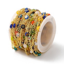 Handgefertigte Bunte Malerei-Perlenketten aus Millefiori-Glas&nbsp;CHC-M024-16G