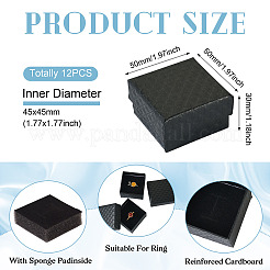 Geschenkboxen aus Karton mit Rautenstruktur und Ringen&nbsp;CON-TAC0001-07C