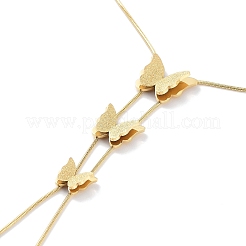Schmetterlings-Lariat-Halsketten&nbsp;NJEW-F318-12G