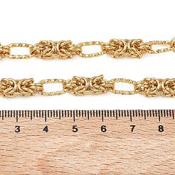 Collane a catena bizantina da 6 mm in acciaio inossidabile 304 per donna&nbsp;NJEW-G201-04G