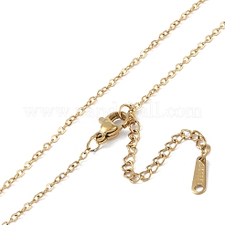 201 collane a catena in acciaio inossidabile&nbsp;NJEW-P309-13G