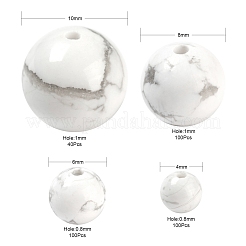 340 pz 4 perline di howlite naturale&nbsp;G-LS0001-45